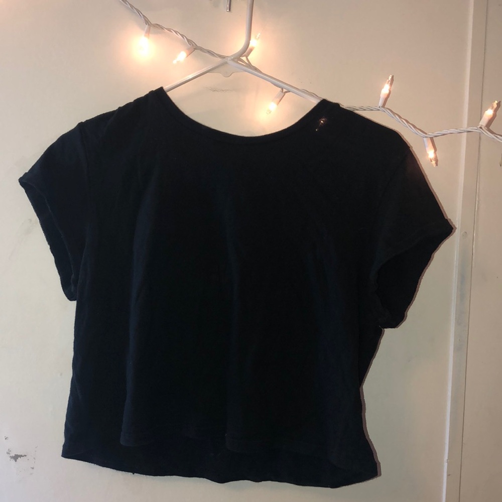 Black crop top